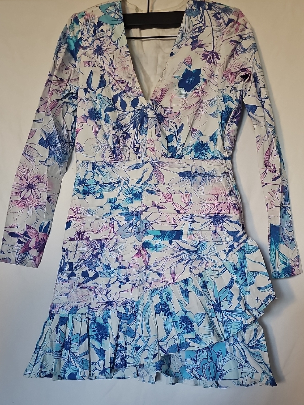 Rococo Sand Floral Ruched Mini Dress- Summer Oufit